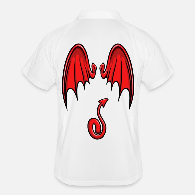 Ailes de diable cartoon Polo respirant Homme