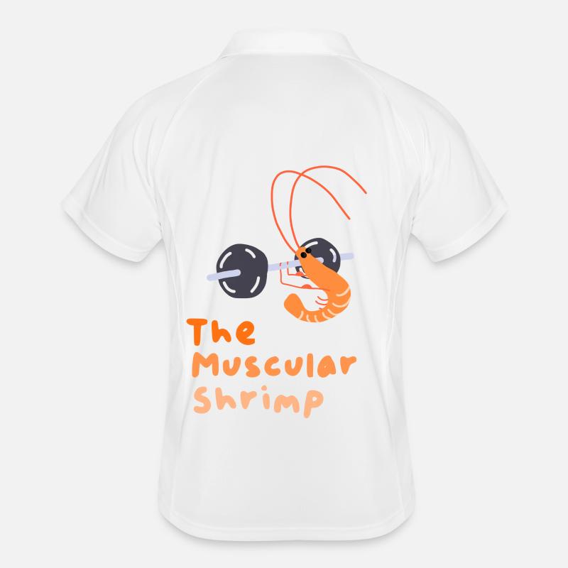 Muskulöse Garnelen Männer Polo atmungsaktiv