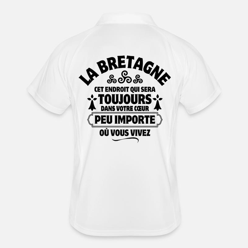 Bretagne, Breton, celte, je suis Breton Polo respirant Homme