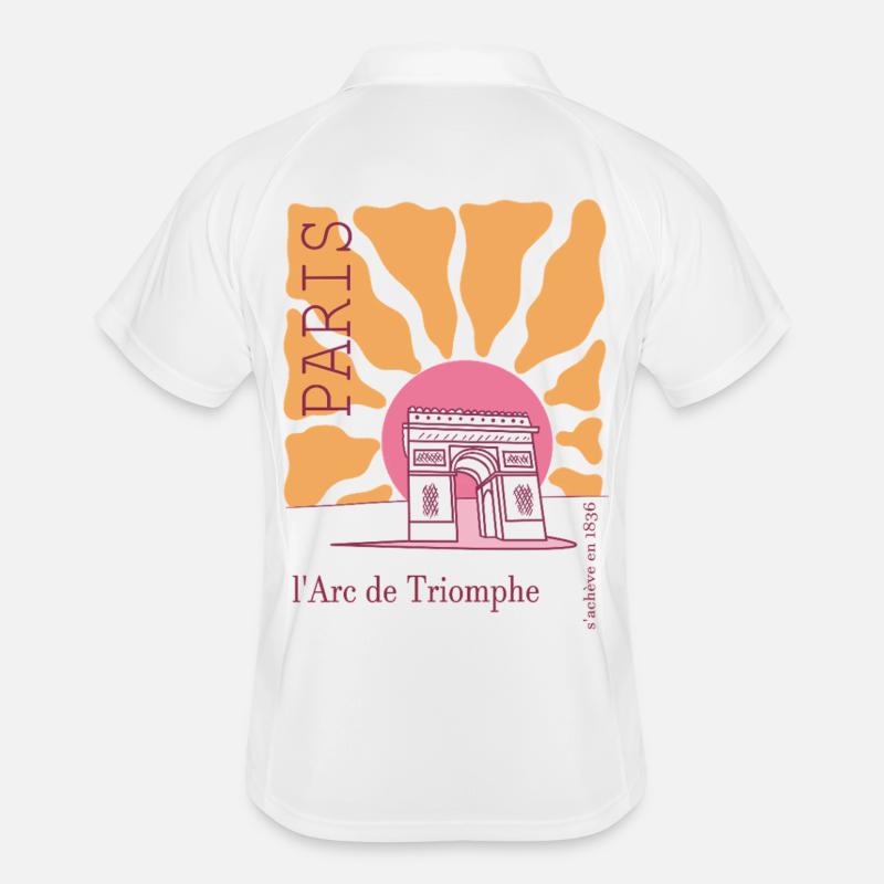 Frankreich arc de triomphe Männer Polo atmungsaktiv