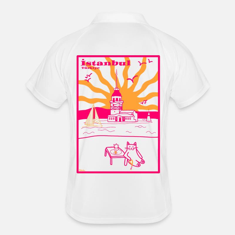 Istanbul Maiden's Tour Vibes Sommer Boho Männer Polo atmungsaktiv