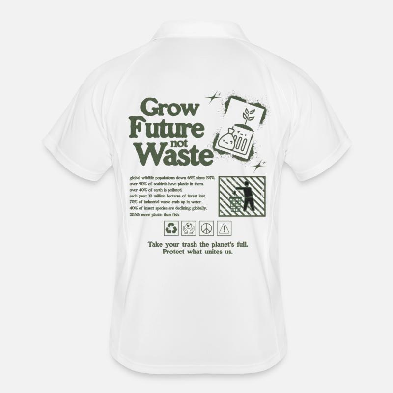 Sustainable Growth Statement Print Men's Polo breathable