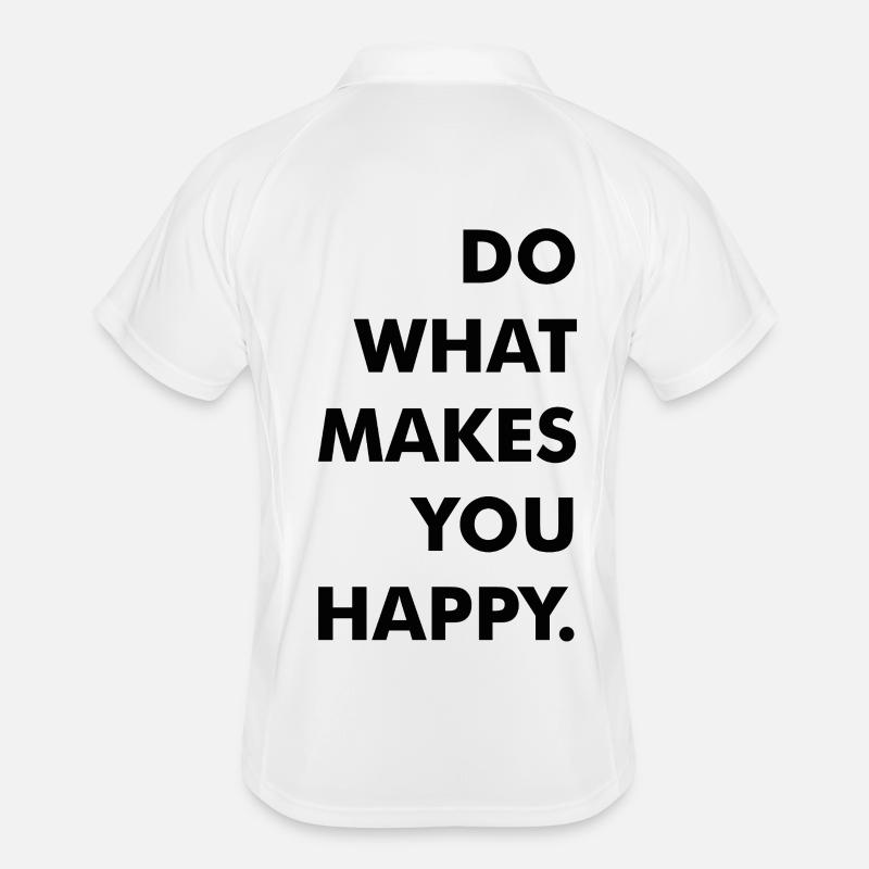 do what makes you happy Men's Polo breathable