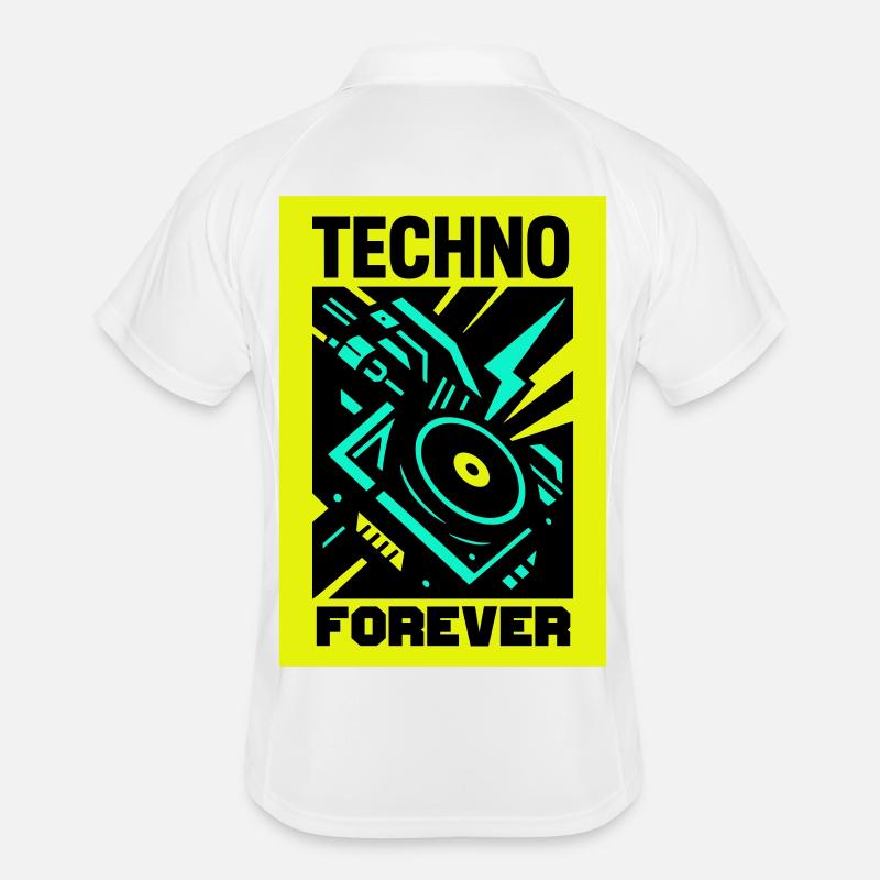 Techno Forever Männer Polo atmungsaktiv