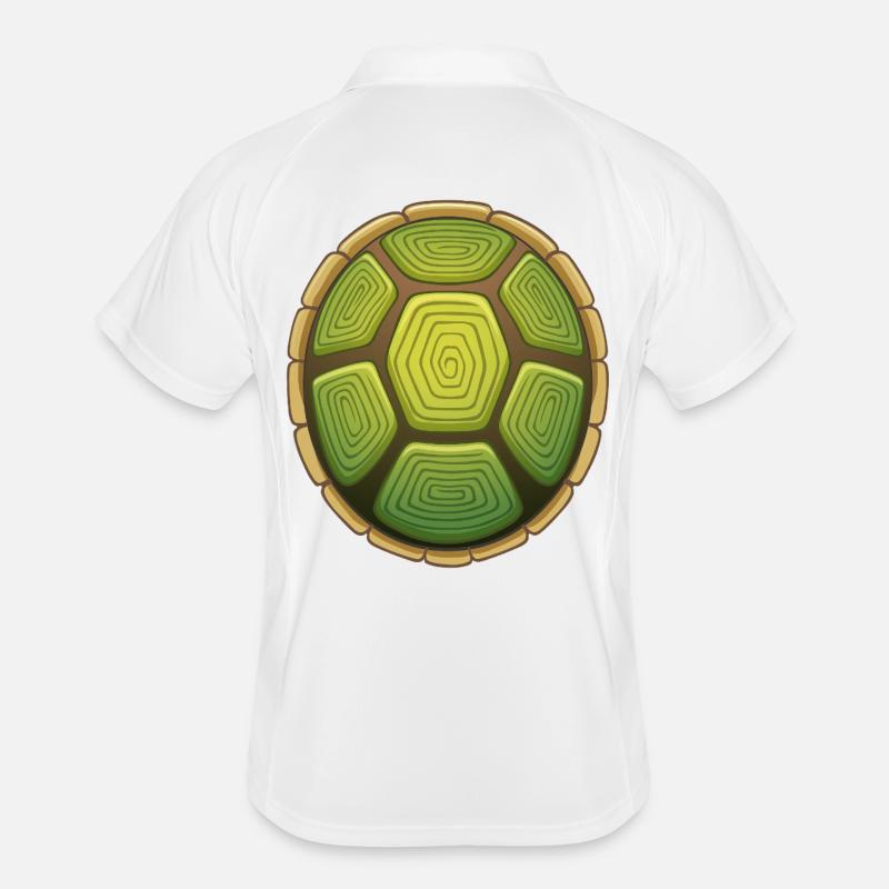 I'm slow as a turtle! - Men's Polo breathable - white/navy