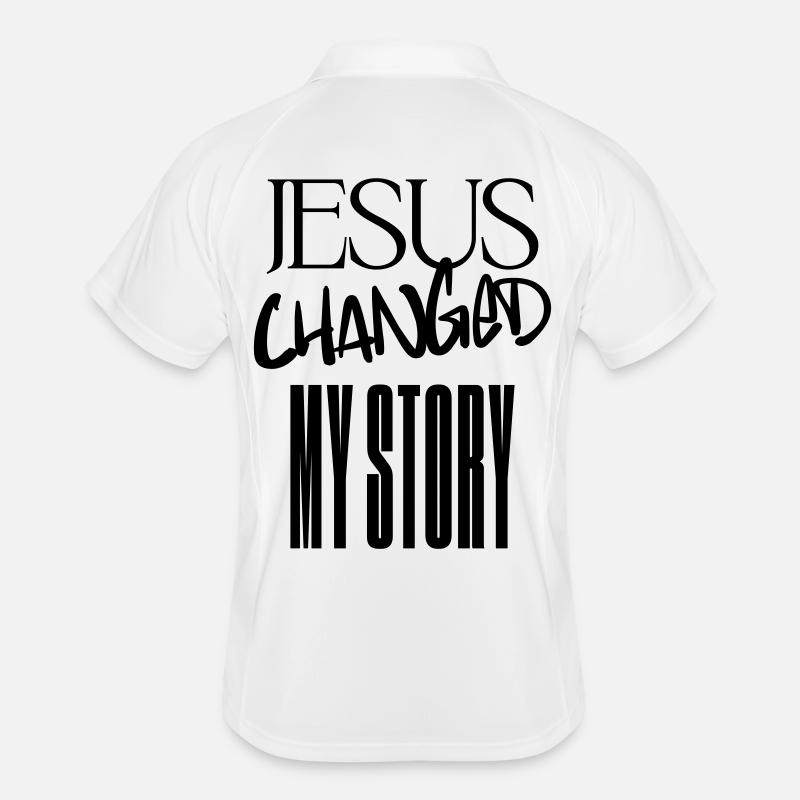 Jésus a changé mon histoire Polo respirant Homme