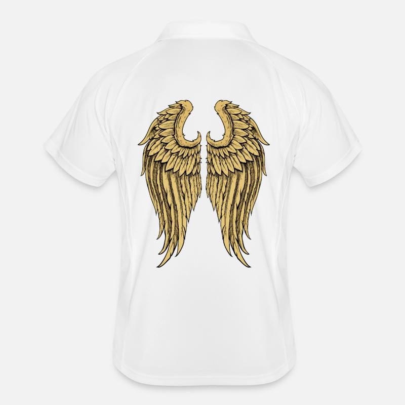Ailes d’ange doré Polo respirant Homme