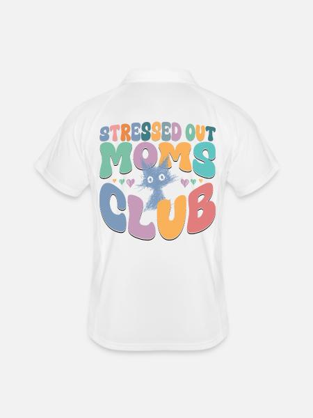 T-shirt graphique Mom Life - Polo respirant Homme - blanc/marine - Dos