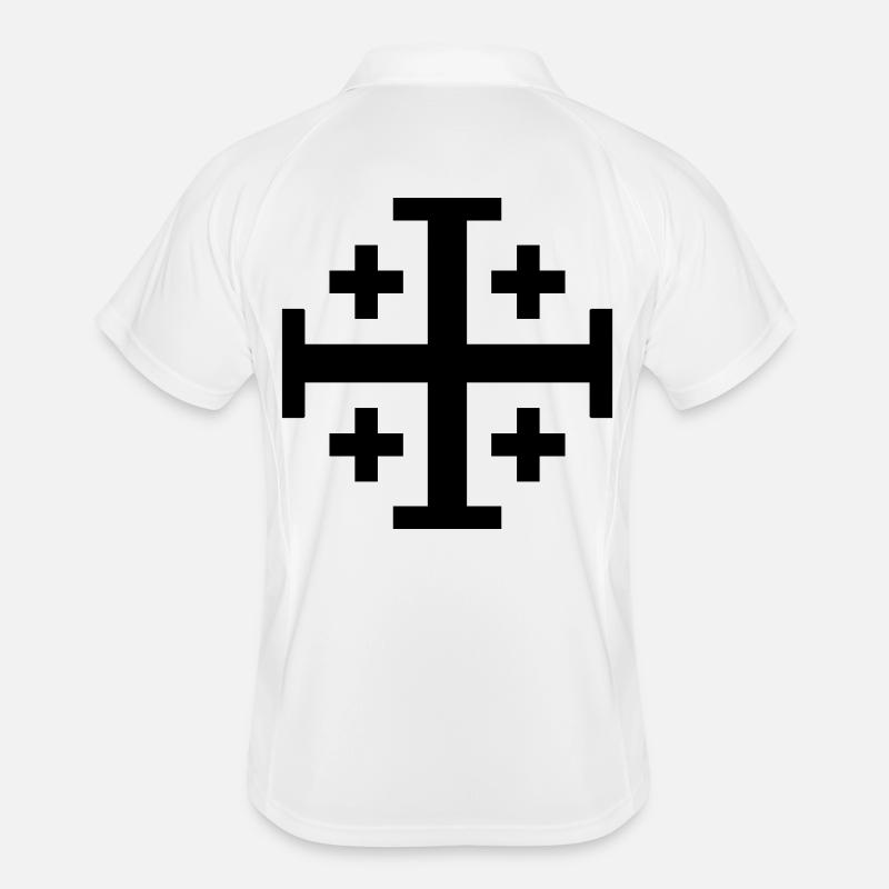 Crusader Cross Men's Polo breathable