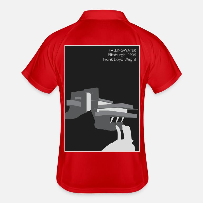 Modern architecture: Fallingwater Men's Polo breathable