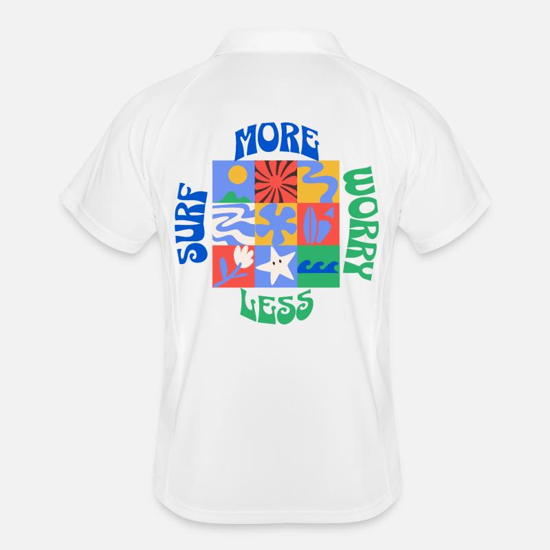 Surfez plus, souciez-vous moins Polo respirant Homme