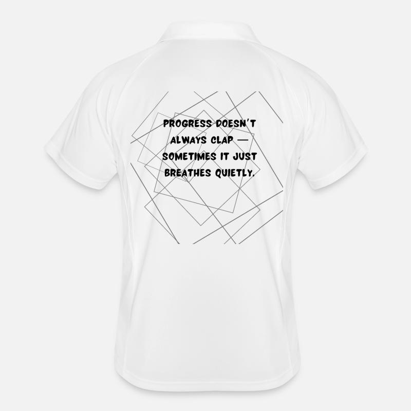 Le progrès n’applaudit pas toujours une citation profonde Polo respirant Homme