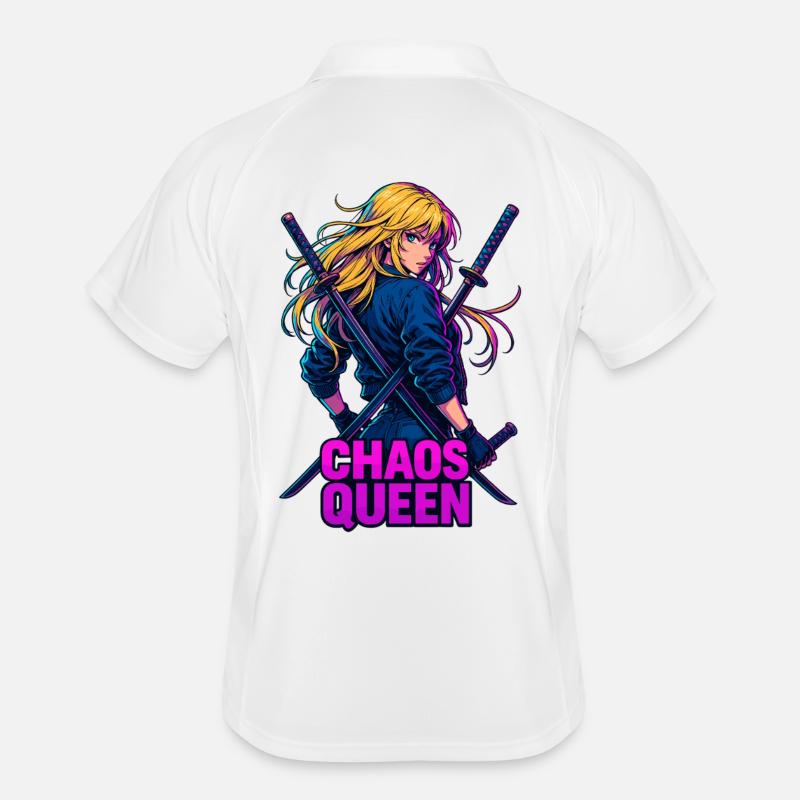 Motif du duel de combattants du Chaos Queen Polo respirant Homme