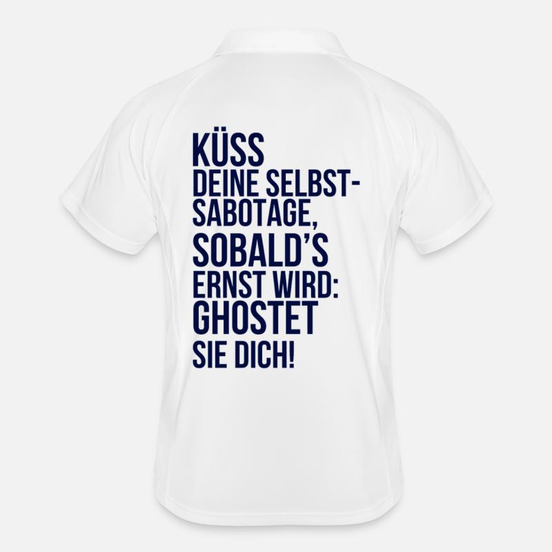 about going wild: Küsse deine Selbstsabotage Männer Polo atmungsaktiv