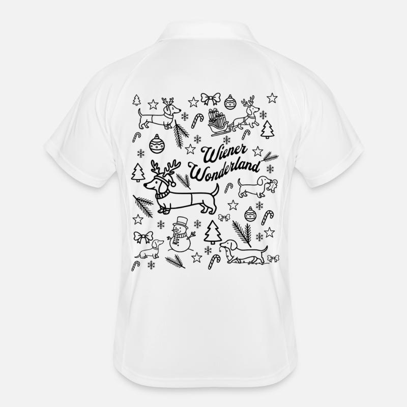 Viennese Wonderland Script Men's Polo breathable