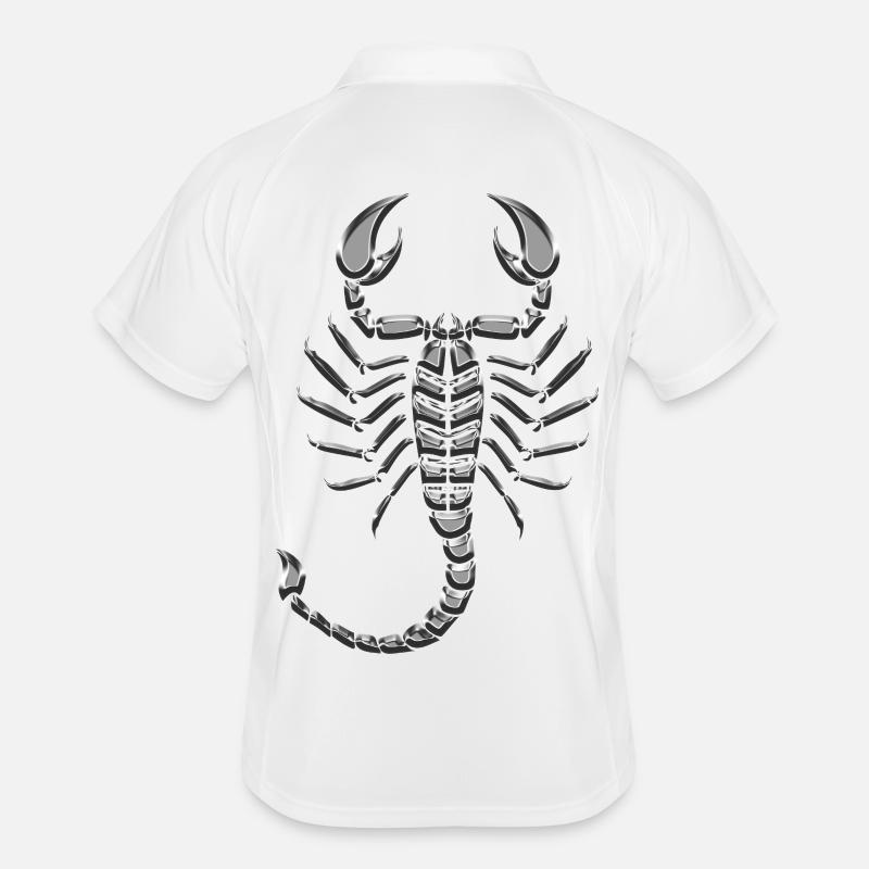 Scorpion metallic chrome Men's Polo breathable