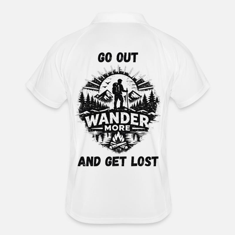 Wander More Backprint Männer Polo atmungsaktiv