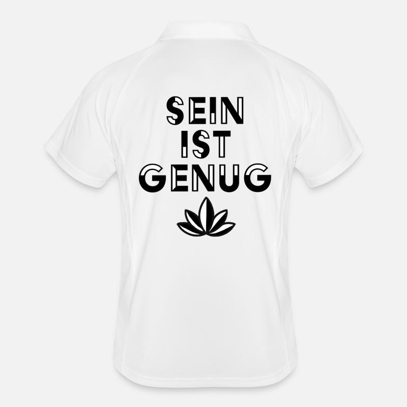 Being Is Enough – Minimalist Cannabis Aesthetics Men's Polo breathable