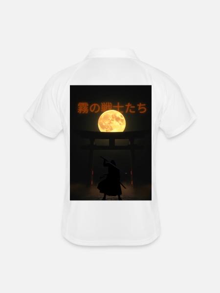 Moonlight Fog Fighter - Men's Polo breathable - white/navy - Back