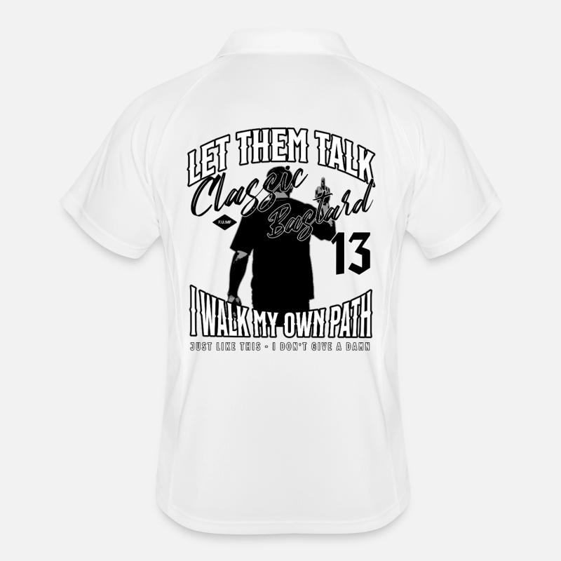 Motorcyclists – Let Them Talk – Biker Design Men's Polo breathable