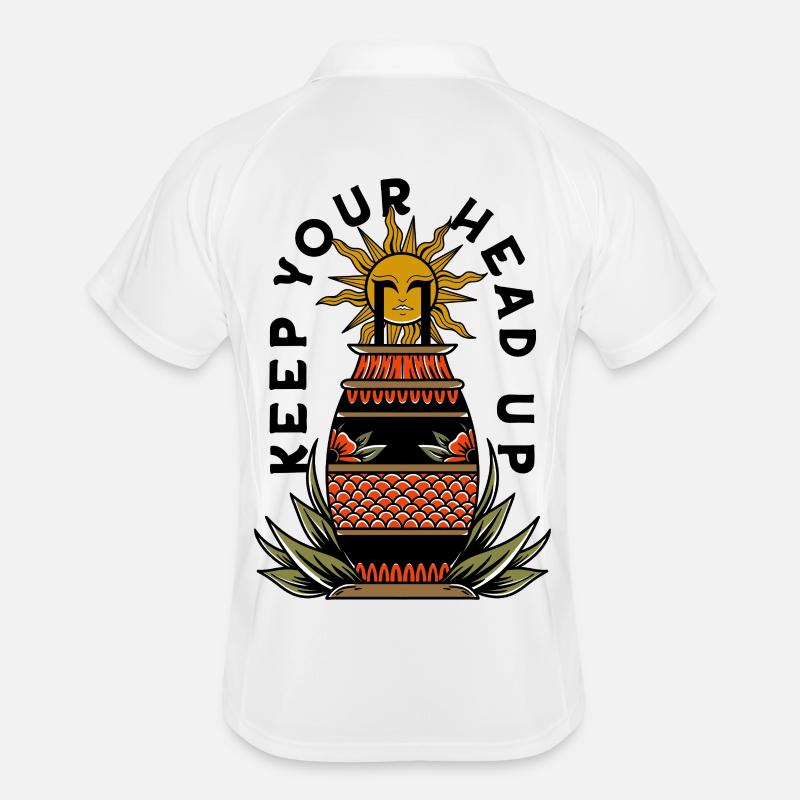 Keep Your Head Up Männer Polo atmungsaktiv