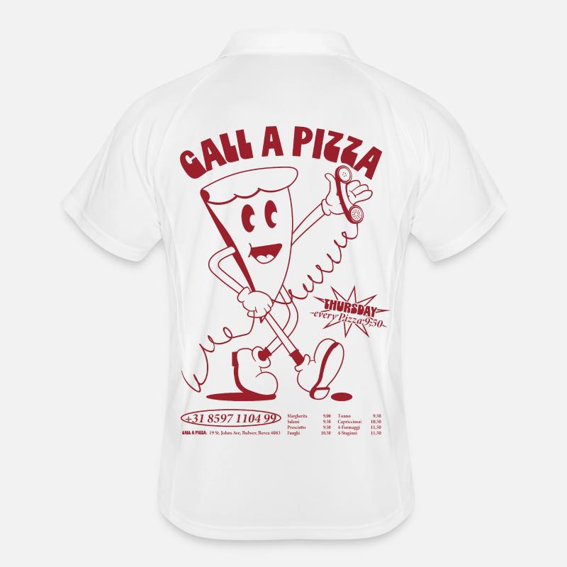Call A Pizza Men's Polo breathable