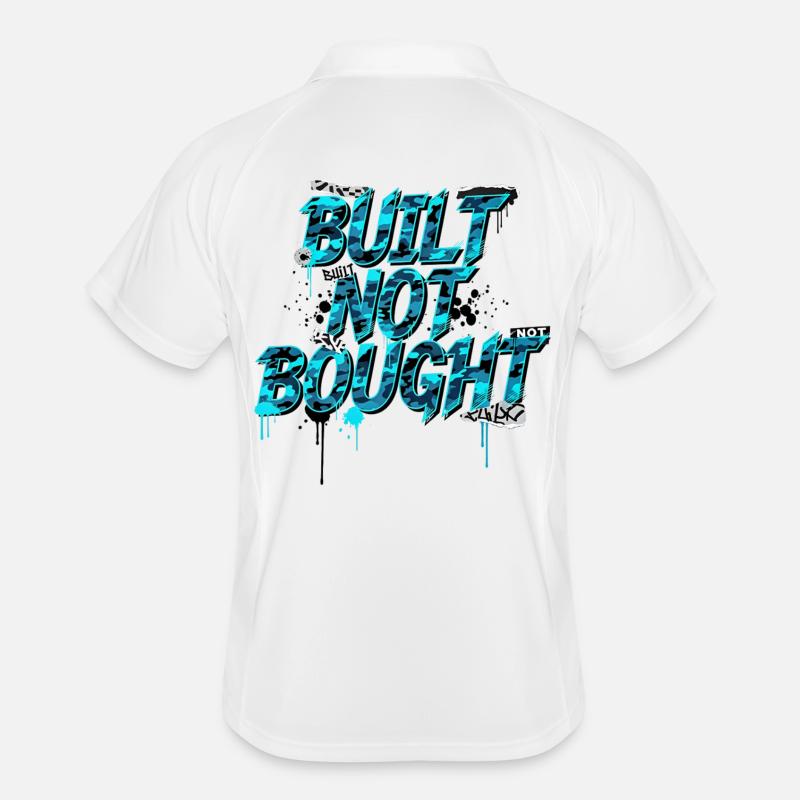 Camouflage Built Not Bought Car Tuner Style Men's Polo breathable