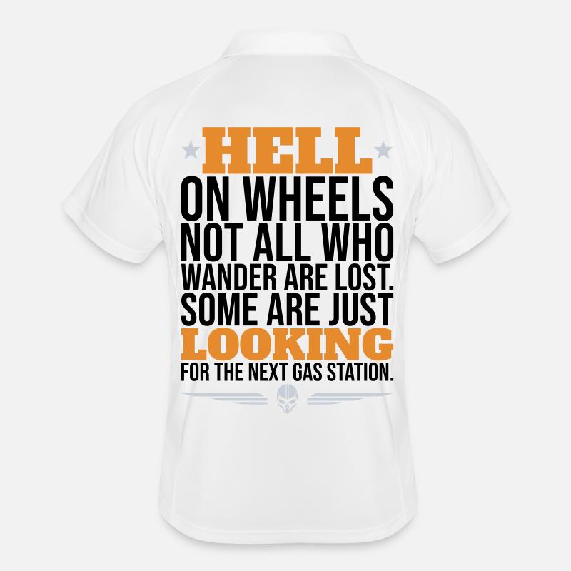 Hell On Wheels – Gas Station Biker Männer Polo atmungsaktiv