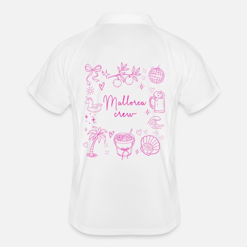 Mallorca Crew Malle JGA Gruppe Männer Polo atmungsaktiv