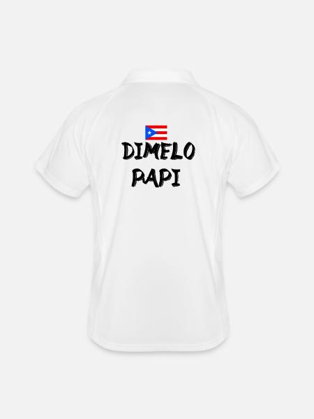 Dimelo Papi Latino - Men's Polo breathable - white/navy