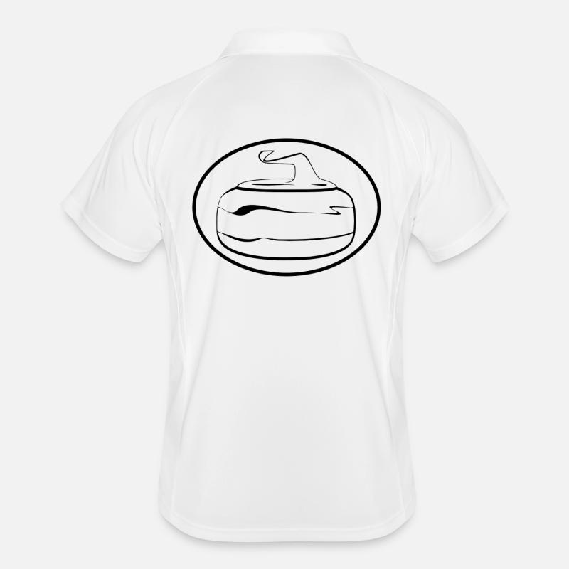 L’art du curling Polo respirant Homme