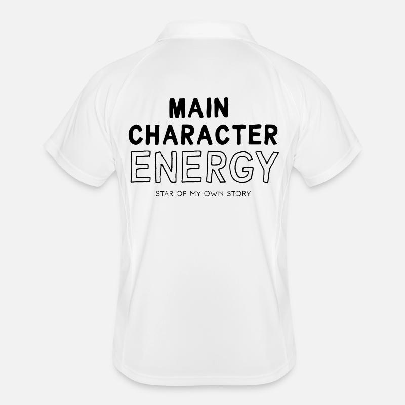 main character energy Men's Polo breathable