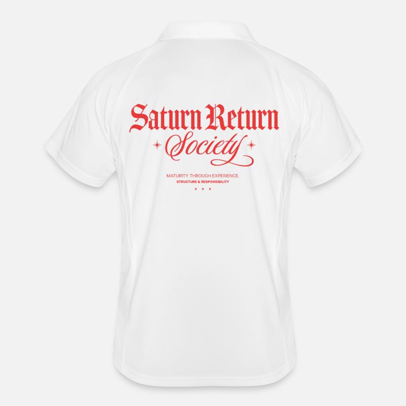 Saturn Return Society Männer Polo atmungsaktiv