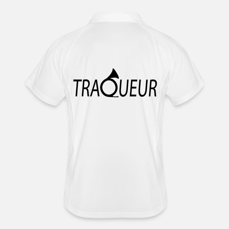 TRACKER T-shirt customizable with your text Men's Polo breathable
