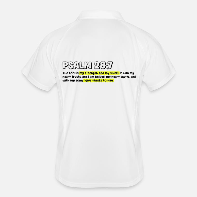 Empowered Faith Motivierendes Zitat-Design Männer Polo atmungsaktiv