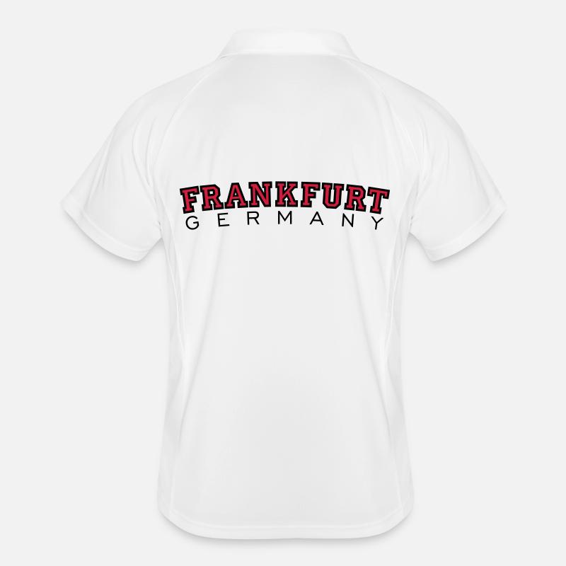 Frankfurt Germany Black&Red Men's Polo breathable