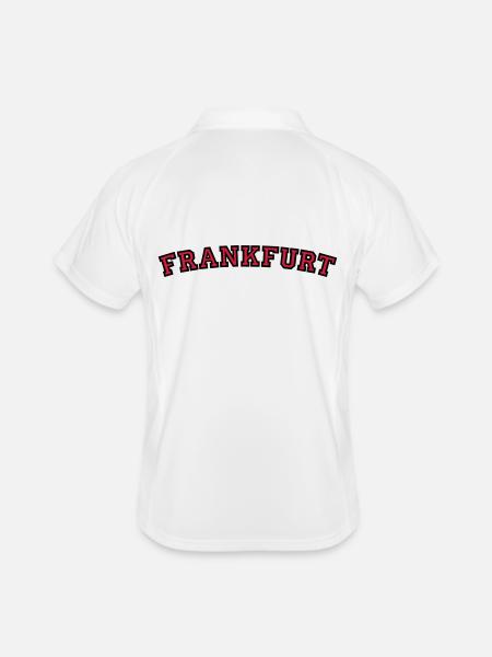 Francfort College Style - Polo respirant Homme - blanc/marine - Dos