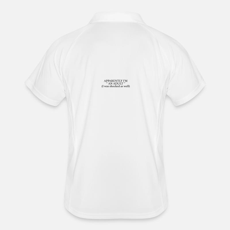 ICH BIN ERWACHSEN Männer Polo atmungsaktiv