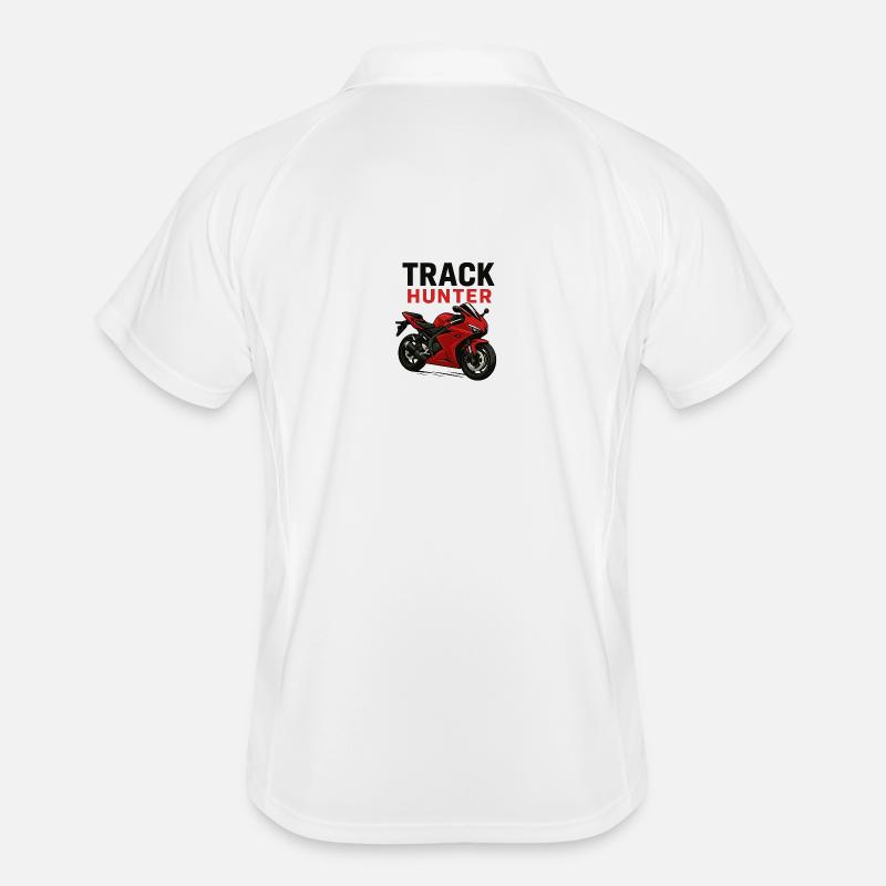 Track Hunter Motorcycle Men's Polo breathable