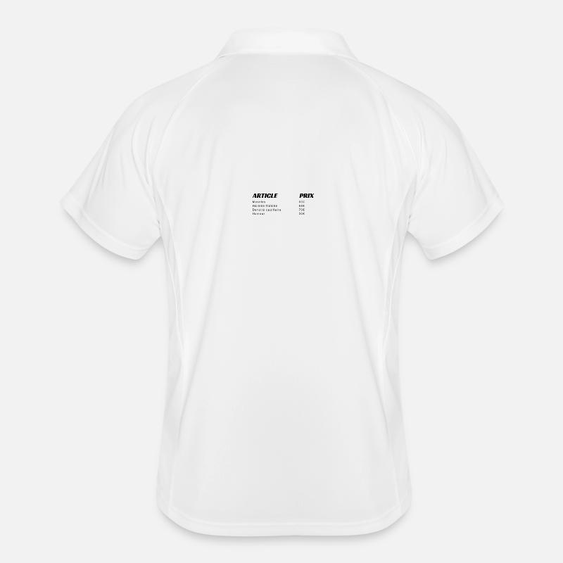 Articles de caisse humour shopping Polo respirant Homme