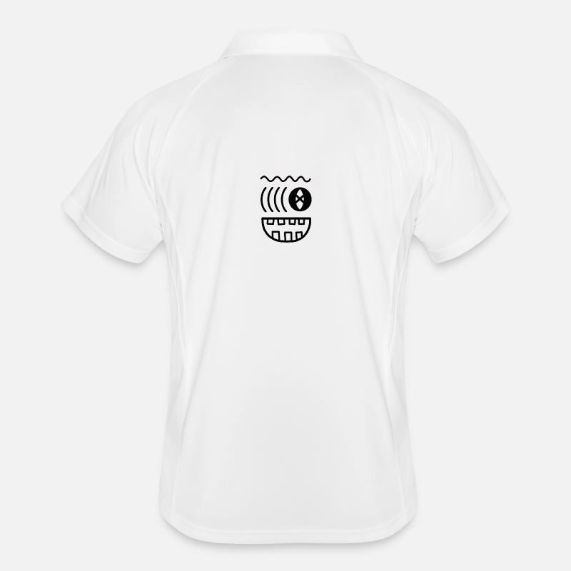 Visage de monstre ondulé Polo respirant Homme