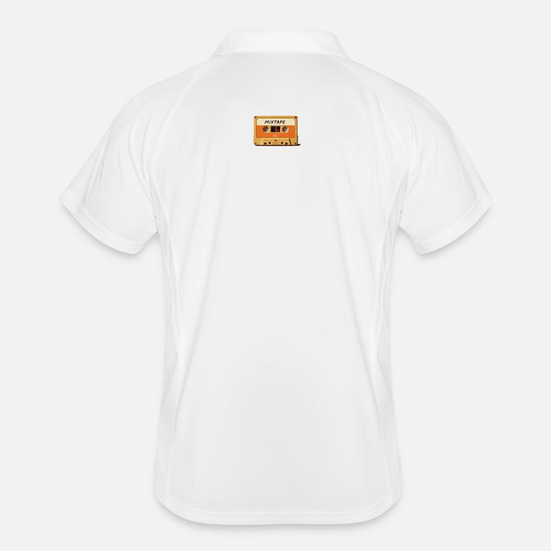 Mixtape Retro Cassette - Men's Polo breathable - white/navy