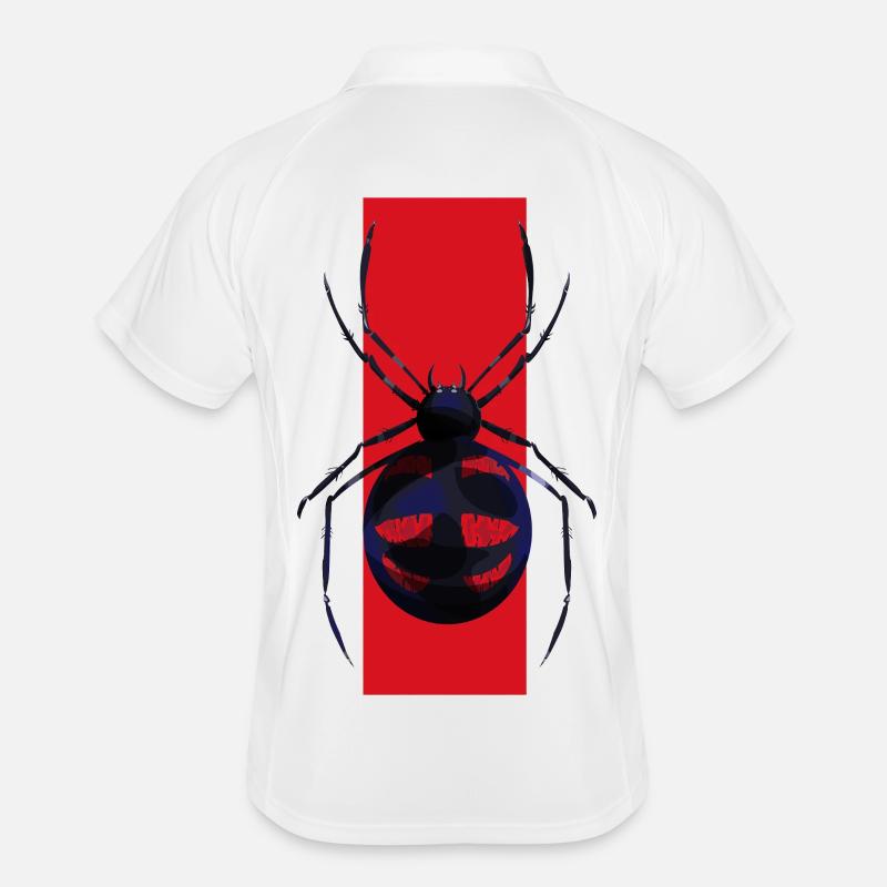 Gothic Spider Motif Men's Polo breathable