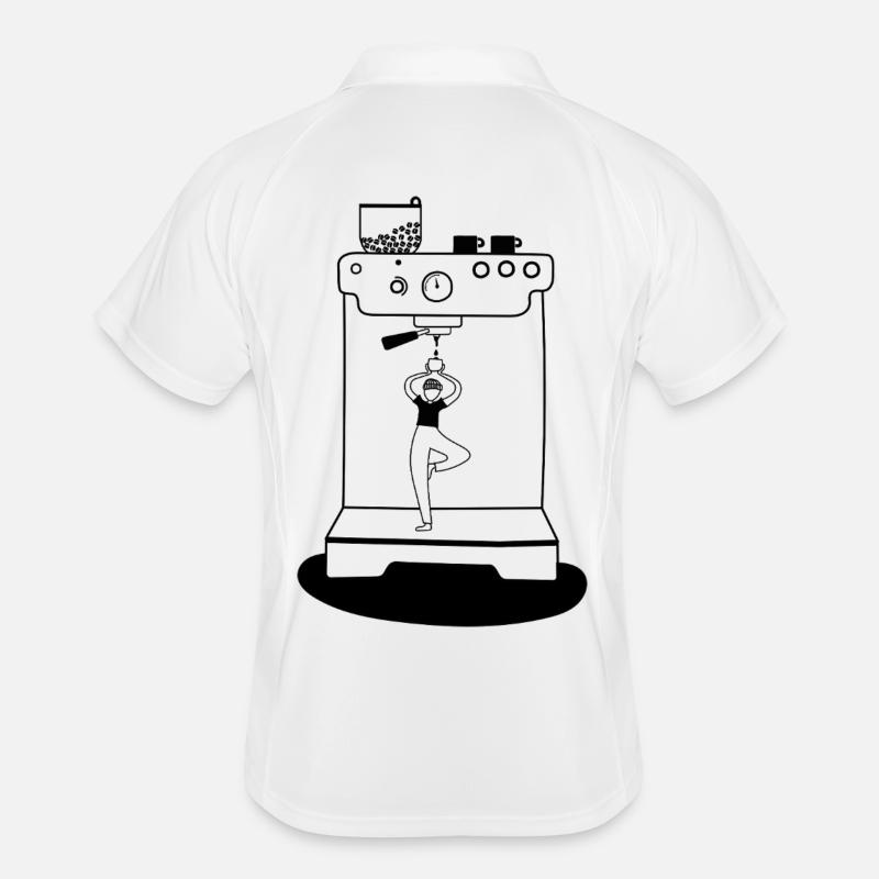 Yoga au café Polo respirant Homme