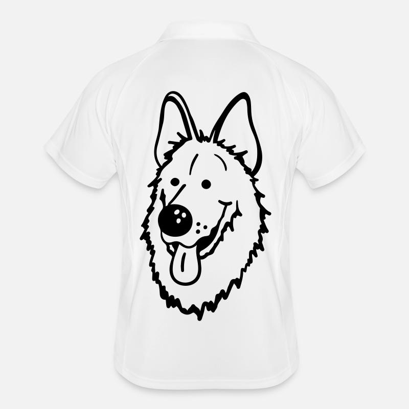 German Shepherd Men's Polo breathable