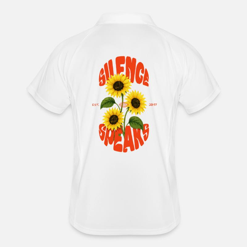 Silence Speaks Men's Polo breathable