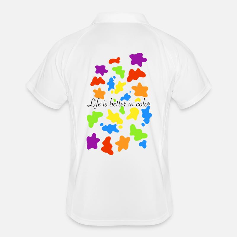 Touches colorées de couleur Polo respirant Homme