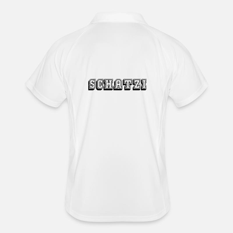 Schatzi Tshirt black Männer Polo atmungsaktiv