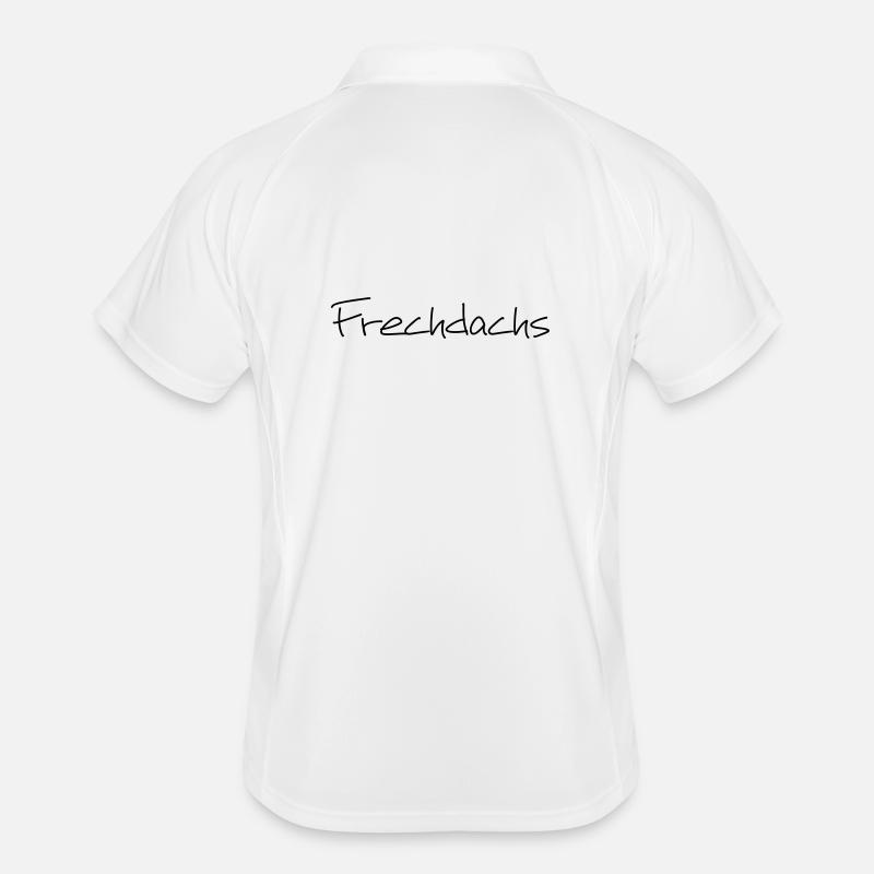 Frechdachs Kind Kleinkind frech Geschenk - Männer Polo atmungsaktiv - Weiß/Navy