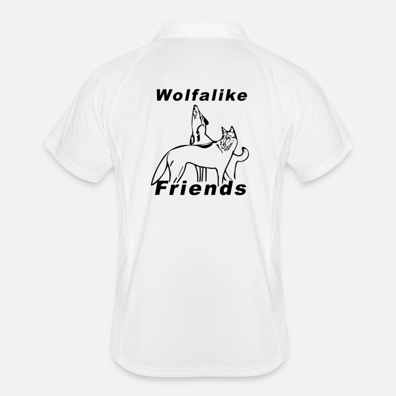 Wolfalike Logo Men's Polo breathable